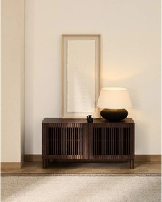 Tmavohnedá skrinka na topánky v dekore jaseňa 98x50x43 cm Beyla – Kave Home