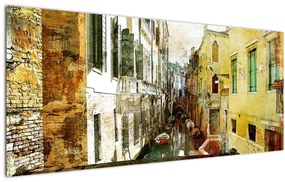 Obraz - Ulička v Benátkach (120x50 cm)