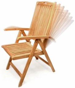 Divero 365 Skladacia stolička z tíkového dreva