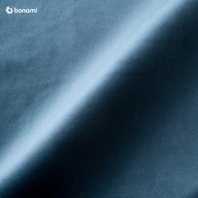 Modrá zamatová rohová pohovka (ľavý roh) Magic - Scandic