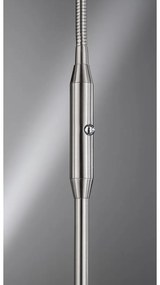 LED stmievateľná stojacia lampa v striebornej farbe (výška 150 cm) Dent – Fischer &amp; Honsel