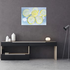 Obraz citróna v ľade (70x50 cm)