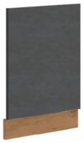 Kondela Dvierka na vstavanú umývačku riadu, VEGA ZM 570x446, sivá matná/dub lancelot