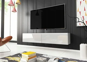 Televízna skrinka 140 cm WILLA D - biela