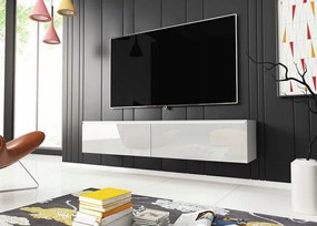 Televízna skrinka 140 cm WILLA D - biela