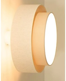 Prisadené stropné svietidlo NATIA, 1×E27/60W/230V, priemer 45 cm, krémové