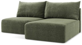 Zelená rozkladacia/s úložným priestorom rohová pohovka (pravý roh) Kalena – Makamii