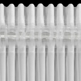 ZÁCLONA NA PÁSKE EVA MINGE ROSES8 400X160 CM BIELA