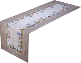 Behúň s potlačou ROZKVITNUTÁ ZÁHRADA 45 x 140 cm