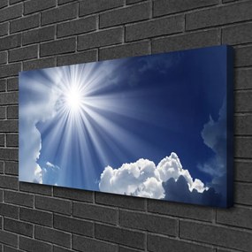 Obraz na plátne Slnko krajina 120x60 cm