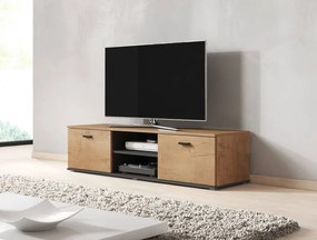 Televízny stolík Cama SOHO RTV 140 S4 dub lefkas/čierna