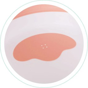 Skladacia detská vaňa ECOTOYS 0–12 m., cestovná, s odtokom a indikátorom teploty, ružová