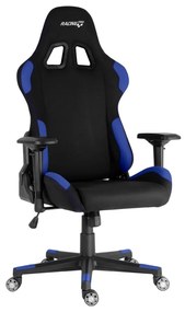 Herné kreslo Racing Pro ZK-025 TEX — látka, čierna / modrá