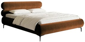 Manželská posteľ 140 cm Rirri 140 (s roštom) (s úl. priestorom) (medená + čierna). Vlastná spoľahlivá doprava až k Vám domov. 1099928