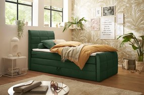 XXXLutz BOXSPRINGOVÁ POSTEĽ, 120/200 cm, olivovozelená MID.YOU - Online Only spálne - 002220045106
