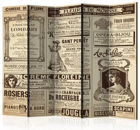 Artgeist Paraván - Vintage Magazines II [Room Dividers]