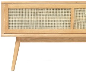 TV stolík v dekore duba v prírodnej farbe 150x50 cm Barrali – Unique Furniture