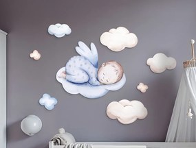 drevko |  Dekorácia na stenu Snívajúci anjelik  65 x 1145 cm