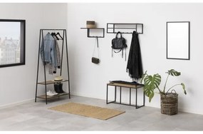 Vešiak SARON dub/čierna