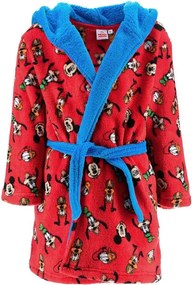 Detský coral fleece župan s kapucňou Disney, EU 98 Červená