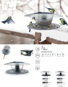 Kŕmidlo pre vtáčiky Birdie 29,4 cm antracit