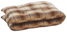 MADAM STOLTZ Prošívaná matrace Checked Pumpkin Spice 45 × 125 cm