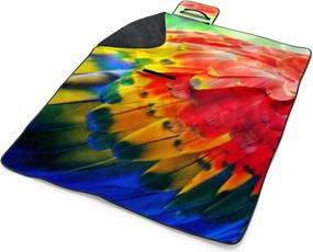 Sablio Plážová deka Farebné perie 2: 200x140 cm