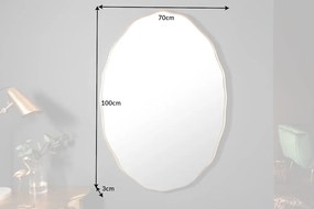 Nástenné zrkadlo Elegancia 100cm oválne zlaté