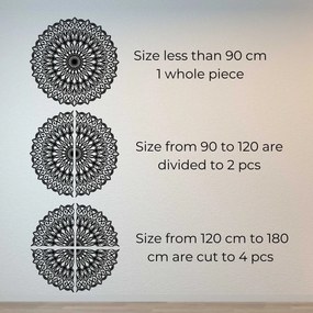 SENTOP | Drevená 3D mandala na stenu | Luxusný vyrezávaný obraz do obývačky | SENTOP HDF0251-akcia20