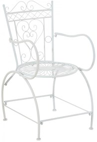 Kovová stolička Sheela s područkami (SET 2 ks) - Biela