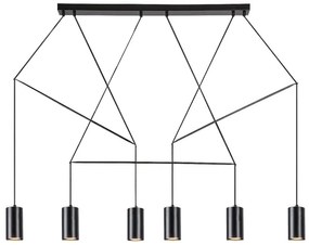 Rabalux 72018 - Luster na lanku ASLAUG 6xGU10/50W/230V