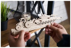 Ugears 3D drevené mechanické puzzle Brave UA Tractor