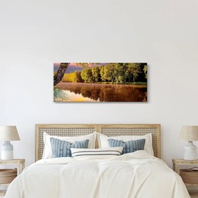 Obraz - Za riekou (120x50 cm)