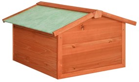 Garáž na robotickú kosačku 72x87x50 cm jedľový masív