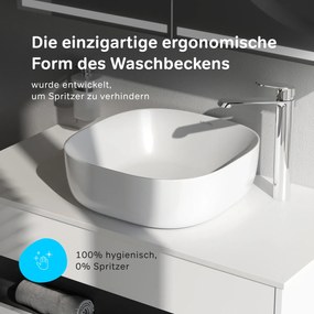 Pultové umývadlo 43 AM.PM Func MFAWCC30430WG biele lesklé