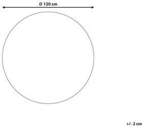 Okrúhly detský bavlnený koberec ⌀ 120 cm modrý VURGUN Beliani