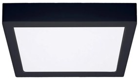 Solight WD175-B- LED Stropné svietidlo LED/24W/230V 3000/4000/6000K čierna hranatý