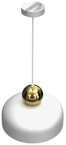 Luster na lanku HARALD 1xE27/60W/230V biela