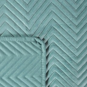 Dekorstudio Zamatový prehoz na posteľ SOFIA v mätovej farbe Rozmer prehozu (šírka x dĺžka): 220x240cm