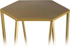 STOJAN NA KVETINÁČ HEXAGON 70X24X27 CM ZLATÁ