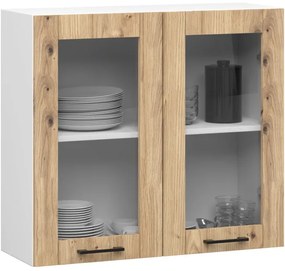 Horná kuchynská skrinka OLIWIA W80 H720 biela / dub artisan