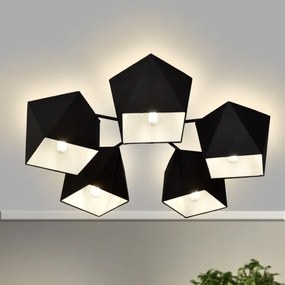 Luster ADAMANT 5xE27/15W/230V čierna