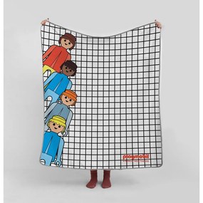 Detská deka z mikrovlákna 130x130 cm Checkerboard – Playmobil