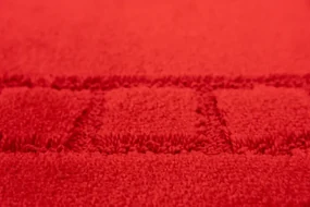 Kúpeľňový koberček Ocean Red červený ovál