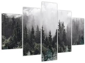 Obraz - Les s ilustrovanými prvkami (150x105 cm)