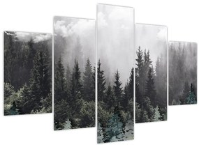 Obraz - Les s ilustrovanými prvkami (150x105 cm)