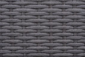 JEDÁLENSKÝ ZÁHRADNÝ SET BOLSENA 6 x STOLIČKA + STÔL ŠEDÝ