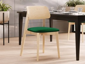 Čalúnená jedálenská stolička KT63, Dostupné poťahy: Magic Velvet 2217, Farby: czarny