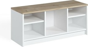 Skrinka na topánky London Sapphire Oak and White