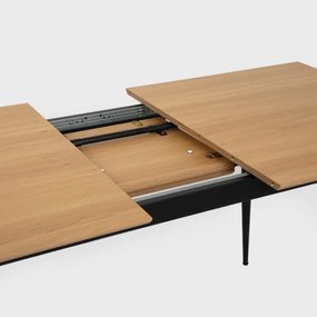 Rozkladací stôl 708862 A béžový / čierny